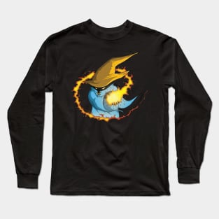 Black Mage Fire Long Sleeve T-Shirt